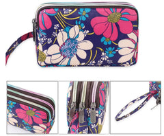 MOMISY Women's Girls Clutch | Zipper | Ladies Purse Wallet Girls (Sunflower)
