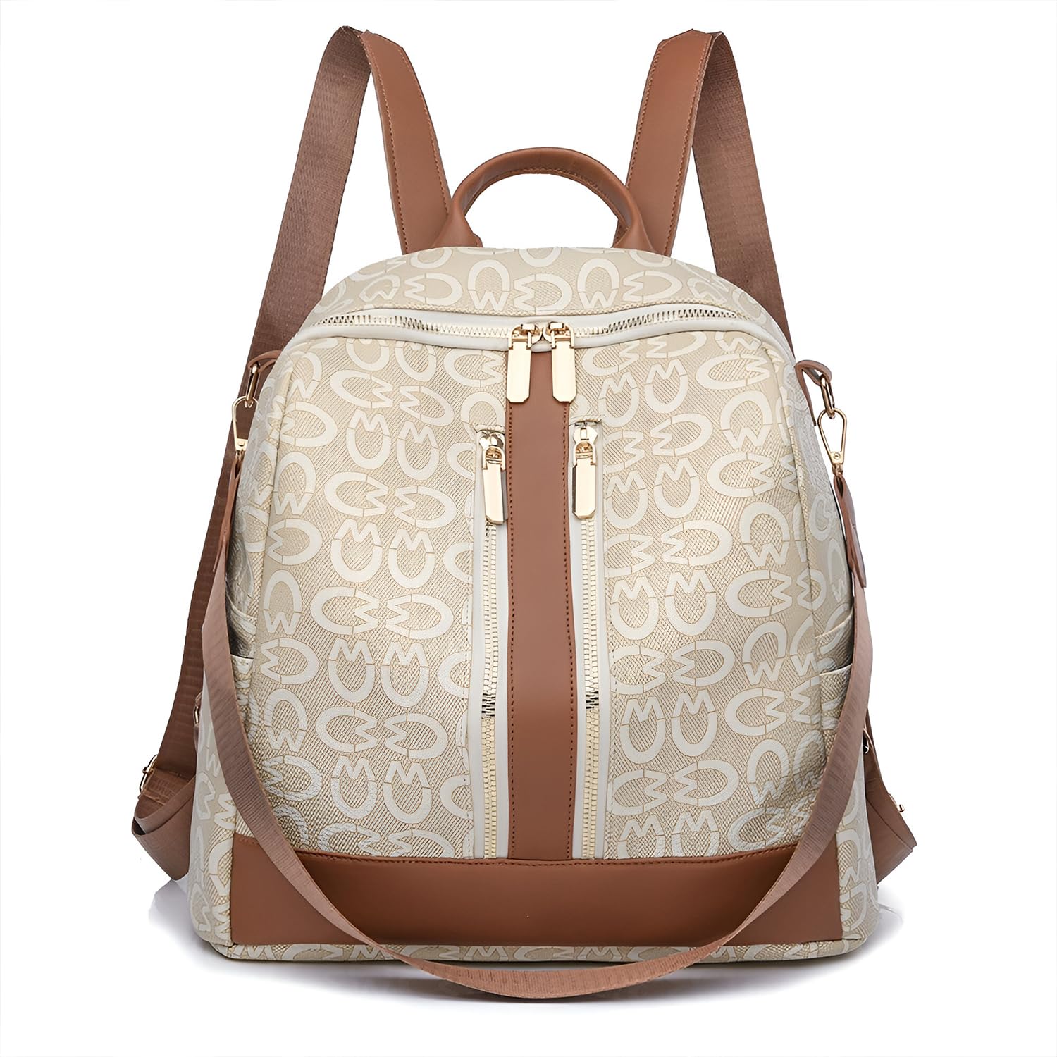SYGA Women's Small Multi-Functional Backpack, Retro Print Design