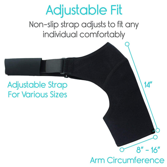 SYGA Left Shoulder Brace for Women Men Rotator Cuff,Adjustable Shoulder Support for Shoulder Pain Relief