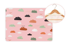 Syga Waterproof Dry Sheet, Washable Reusable Bed Protector (Pink Cloud, 80x110 cm)