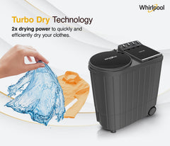 Whirlpool 10 Kg Semi-Automatic Top Loading Washing Machine (MAGIC CLEAN 10 DMIX GREY DAZZLE (10YR), Dynamix Detergent Dispenser)