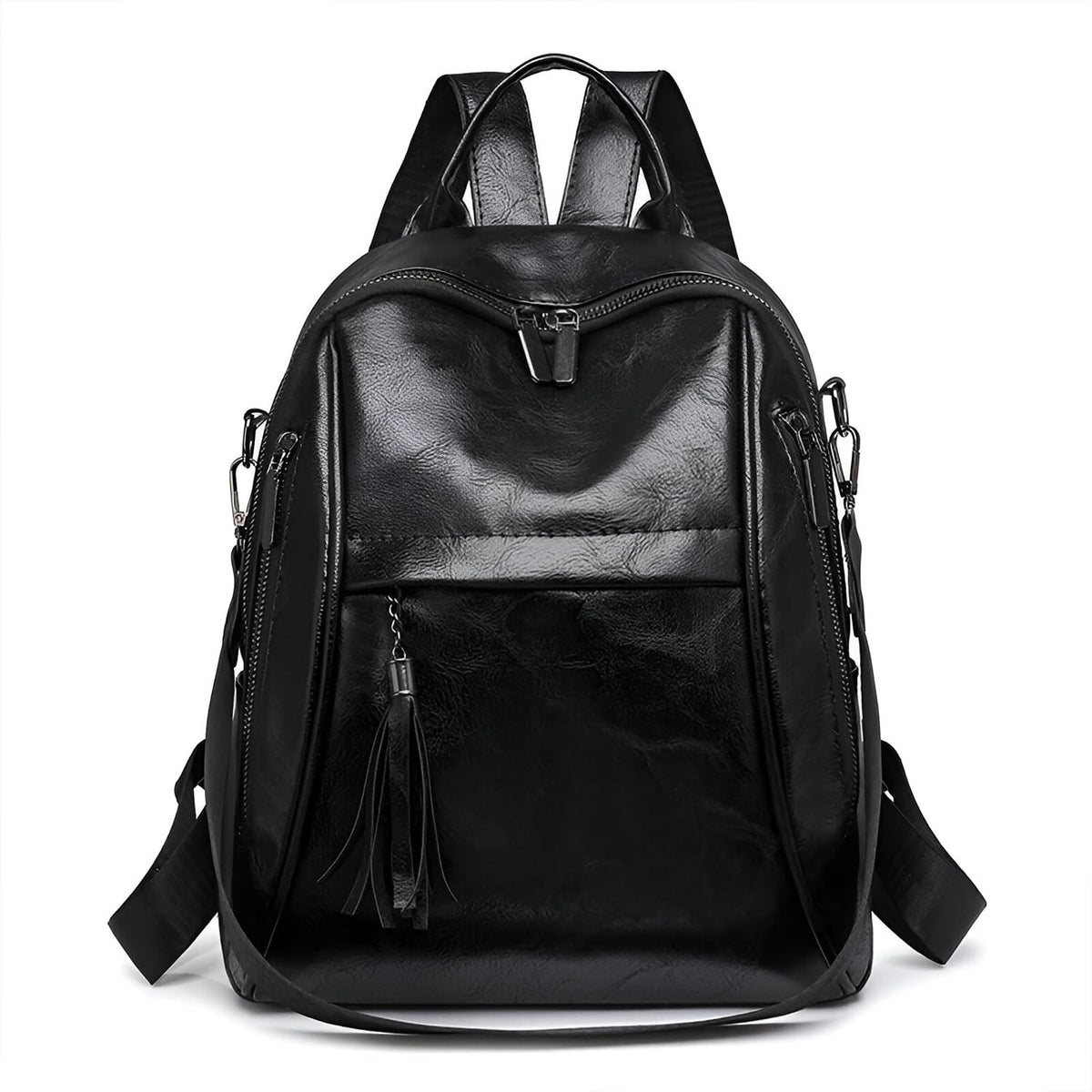 SYGA Multi-Pocket Women's Backpack | Travel & Casual Backpack with Tassel Charm