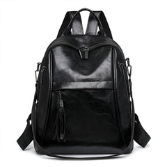SYGA Multi-Pocket Women's Backpack | Travel & Casual Backpack with Tassel Charm