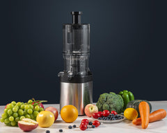 Russell Hobbs RJE180V 180W Cold Press Whole Slow Juicer | Copper Motor, Ultra-Wide Feed Chute | 500ml Jug & Pulp Containers | Reverse Function & Drip-Free Smart Cap | Quiet Operation | 2-Year Warranty