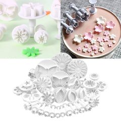 SYGA Flower Fondant Cake Sugarcraft Decorating Kit Combos (Cookie Cutter) set of 33