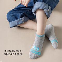 MOMISY 5 Pairs Baby kids Girl Boys Toddlers InfantmCotton Stretch Baby Socks (IN, Age, 3 Years, 5 Years, 4StripeNumber)