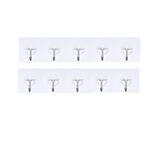 SYGA Set of 2 Self Adhesive Five Hook Multipurpose Hanger Hook