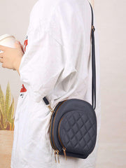 SYGA Phone Bag For Women Fashionable Multifunctional Crossbody Shoulder Bag Zipper Solid Green Color Simple Large Capacity Mini