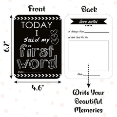 Syga Paper Baby Milestone Multicolour Cards for 0 to 1 Year Old Baby- Set of 27