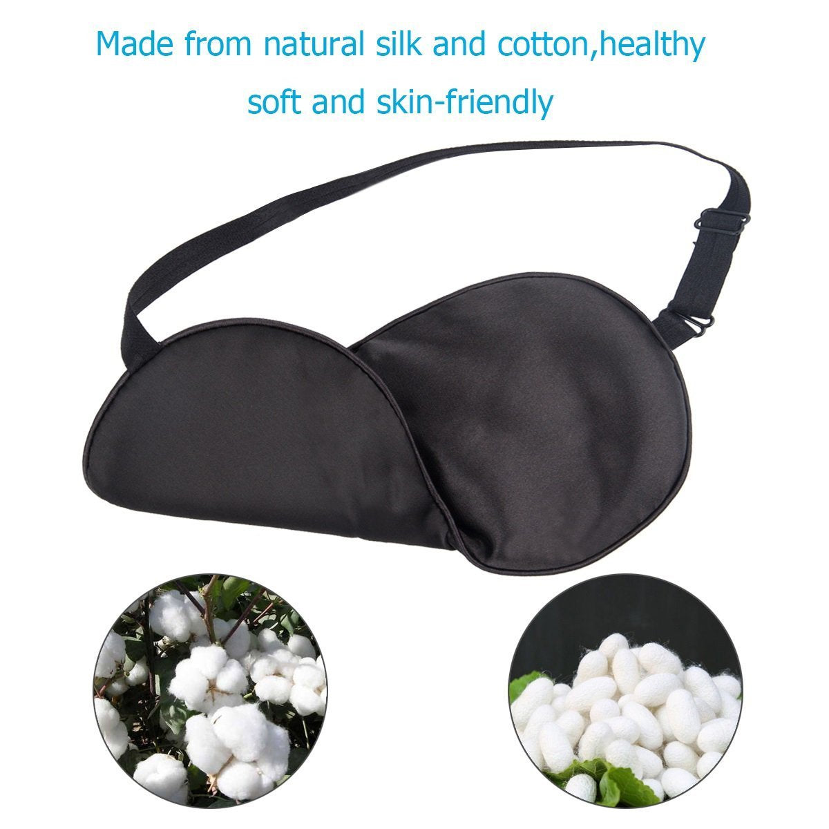 SYGA 3D Sleep Eye Mask Blindfold, Luxury Silky Contoured Eye Cover_Set 4