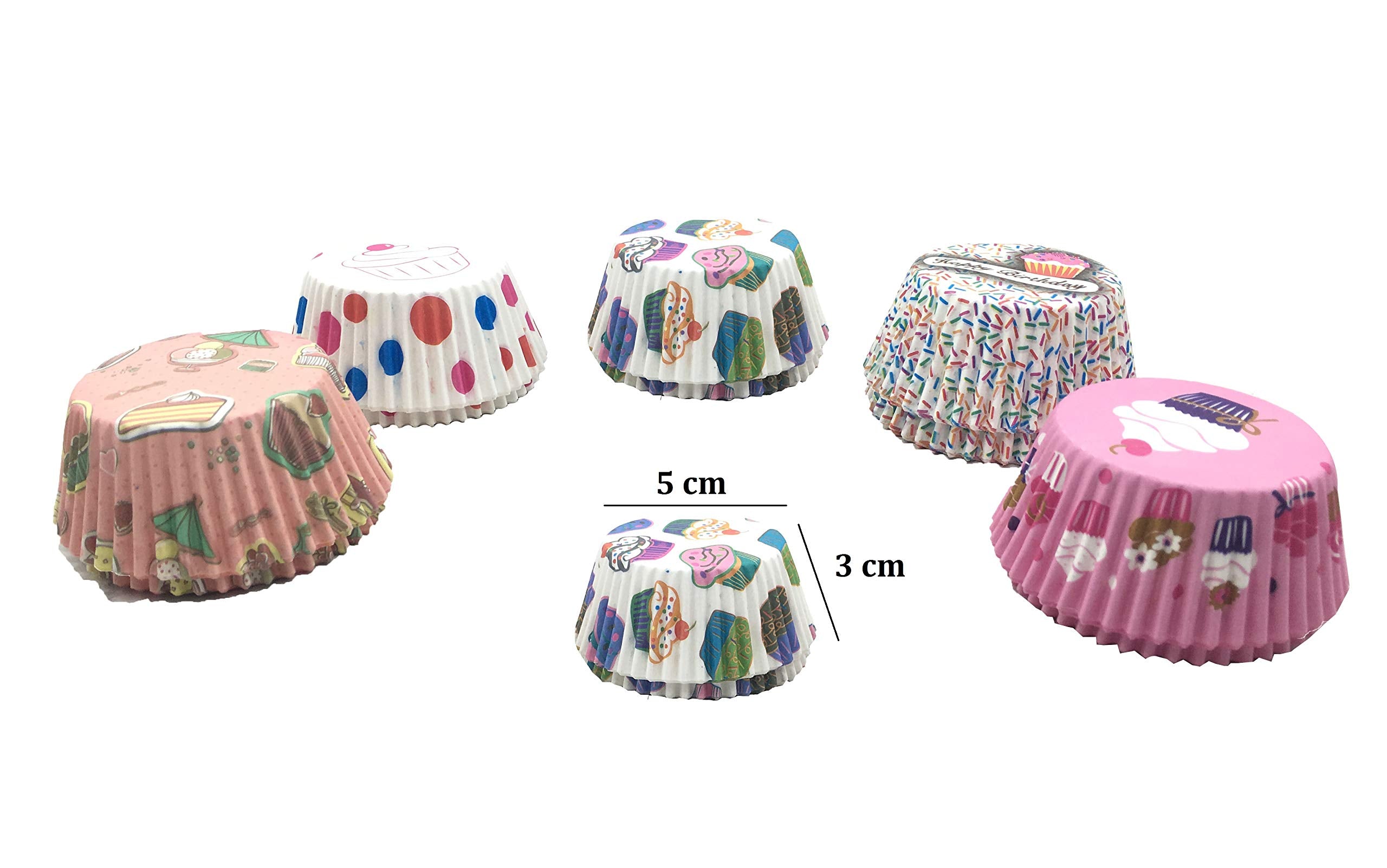 SYGA 100 Pcs Colorful Baking Muffin Liner Paper Cake Cup (Assorted Pack with Same Color)