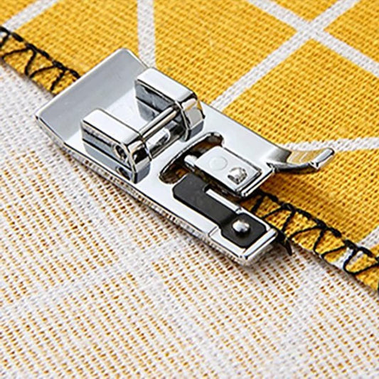SYGA Overlock Overcast Presser Foot Sewing Machine Fits All Low Shank Snap On Machine (Usha, Brother, Singer)