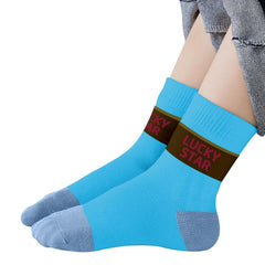 MOMISY 5 Pairs Baby Girl Boys Tube Socks Toddlers Infant Solid Color Boat Spring and Autumn Socks Stretch Baby Socks- Multicolor (Lucky Star, Small)