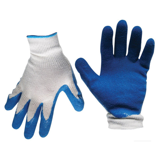 SYGA Silicon 1 Pair of PVC Letex Polyester Multipurpose Cleaning Cooking Gloves Blue