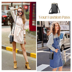 SYGA Women's Mobile Phone Bag Single Zipper Shoulder Crossbody Bag Multifunctional Shoulder Bag Fashion Pink Vertical Wallet Large Quantity Preferential