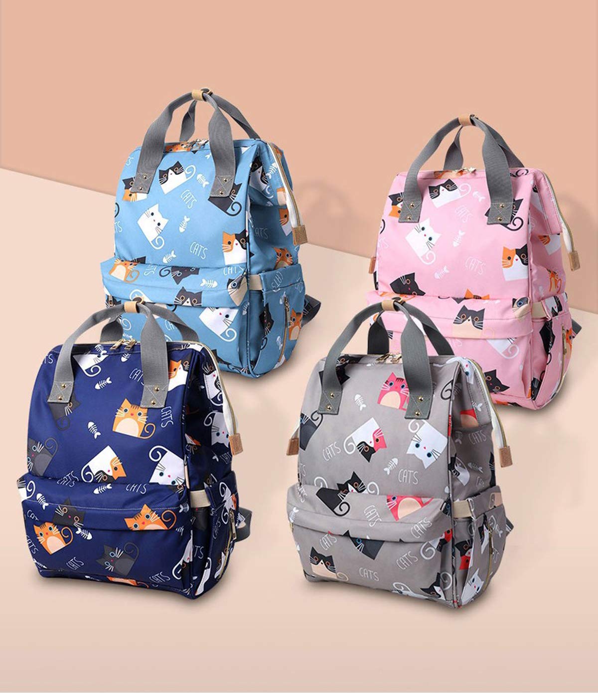 SYGA Diaper Bag Mother Bag Multi-Function Nappy Backpack Bag Organizer for Travel Diaper Bag (Dark Blue)