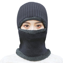 SYGA Balaclavas for Bikers, Winter Cap for Men Women with Fleece Lining, Mask for Winter, Free Size - Black