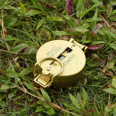 SYGA Engineer Military Directional Hiking Lensatic Lens Camping Tool Folding DC45-3A Compass, Gold