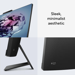 ASUS AiO M3402WFA Series, 23.8" (60.45 cm) FHD, AMD Ryzen™ 5 7520U, All-in-One Desktop (8GB/512GB SSD/Win11/Office 21/1Year McAfee Security/Wireless Keyboard & Mouse/Black/5.4 kg), M3402WFA-KBA015WS