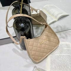 SYGA Women's Embroidered Armpit Handbags Fashion Khaki Versatile Shoulder Bag