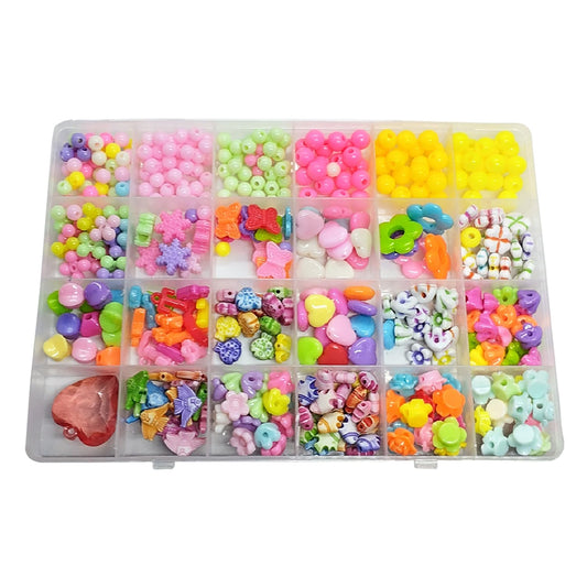 SYGA Beads for Kids Crafts Children's Jewelry Making Kit DIY Bracelets Necklace Hairband and Rings Craft Kits Birthday for 4, 5, 6, 7-Year-Old Little Girls-Multicolor (DIYBeadsSet-36)