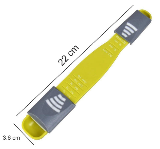 SYGA Measuring Spoon for Measuring Dry Ingredients,Creative Double End Adjustable Scale Eight Stalls Metric Spoon