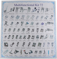 SYGA Home Professional Sewing Machine Presser Feet Kit (Set Of 32 Silver)