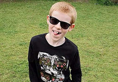 SYGA Kids Goggles, Modern Stylish Eyewears for Boy's and Girls, Sunglasses Style - Beige