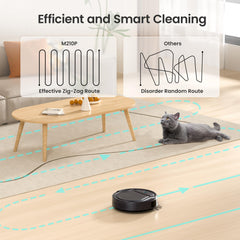 LEFANT M210P Robot Vacuums, 120mins Runtime, 6 Cleaning Modes, Self-Charging Robotic Vacuum, Ideal for Hard Floor(M210P Black), 2200 Pa
