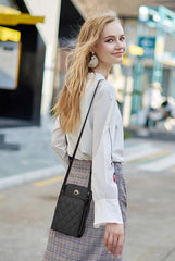 SYGA Lingge Mobile Phone Bag Fashionable Blue Versatile Mobile Phone Bag Ladies Shoulder Bag