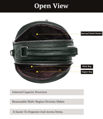 SYGA Women's Crossbody Bag, Zip Top, PU Leather Shoulder Bag (Army Green)