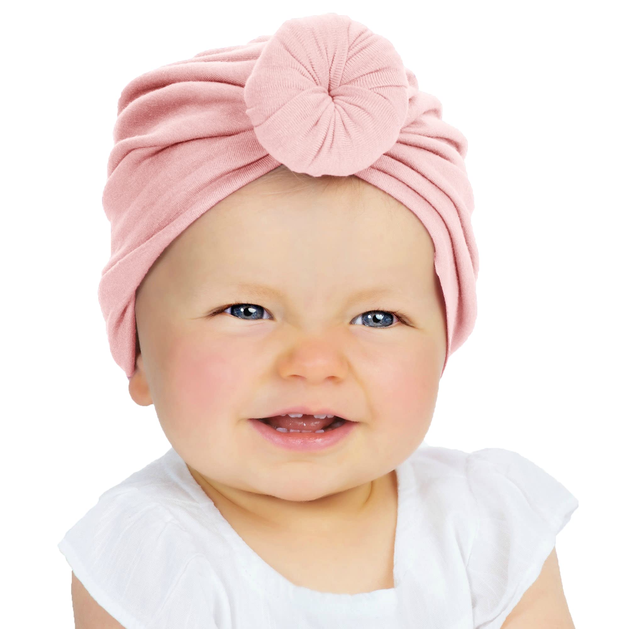 SYGA Unisex Cotton Turban Hat (Pack Of 1) (TurbonHeadWrap_Black_Black_S)