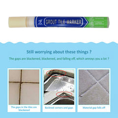 SYGA Grout Tile Pen Wall Grout Restorer Pen Repair Marker Grout Filler Pen for Restoring Tile Grout Wall Floor Bathrooms and Kitchen, Cream