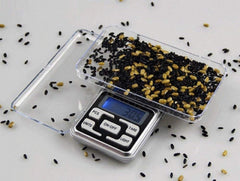 Syga Digital Pocket Scale for Jewelry and Food - Mini Countertop Size - 500/0.1g - Cover Doubles as Tray, White