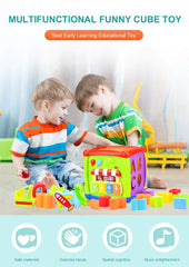 SYGA Learning Blocks Toy Kids Musical Cube for Learning and Educating on Shapes, Maths, Clock Etc