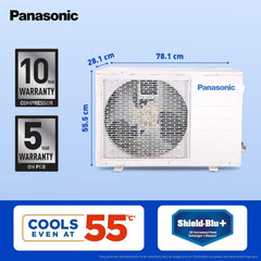 Panasonic 1.0 Ton 5 Star Premium Wi-Fi Inverter Smart Split AC (Matter Enabled, Higher Airflow, Copper Condenser, 7in1 Convertible, True AI, 4-Way, PM 0.1 Filter, CS/CU-NU12AKY5W, White)