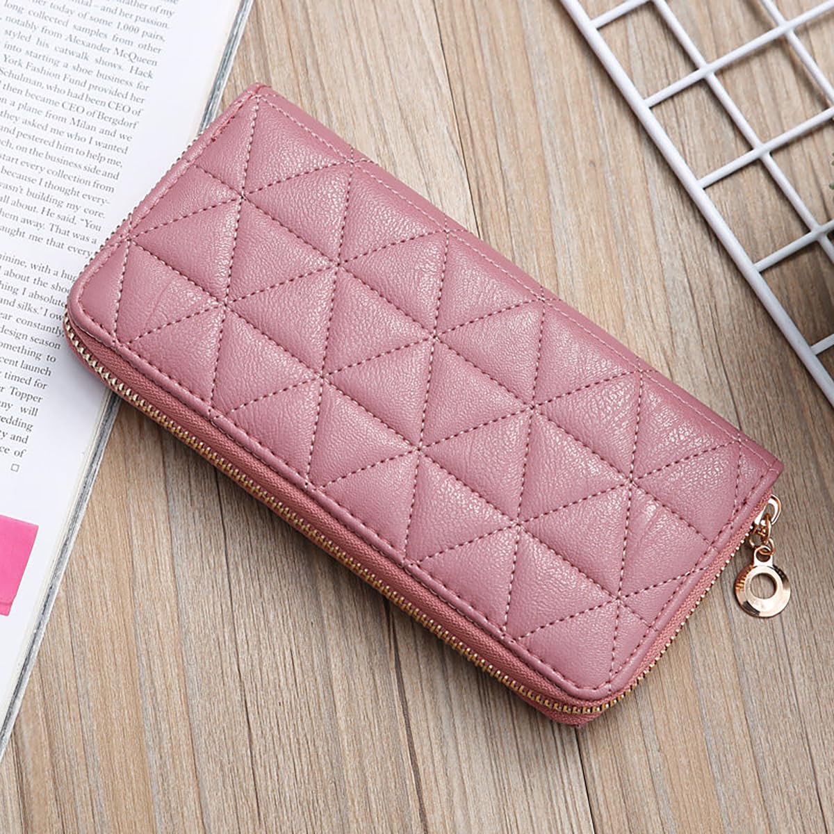 SYGA Women's Wallet Multi-Card Pocket Clutch Large-Capacity Mobile Phone Bag Card Holder