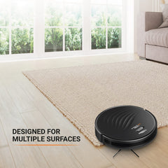 Eureka Forbes Robo Vac N Mop X3 2 in 1 Robotic Vacuum Cleaner with App Control, 2700 Pa Suction Power, Gyroscope Navigation, Wet & Dry Cleaning (Black)