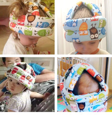 SYGA 1 Piece Infant, Toddler & Baby Child Helmet Head Protector Cushion Bonnet_Blue Star