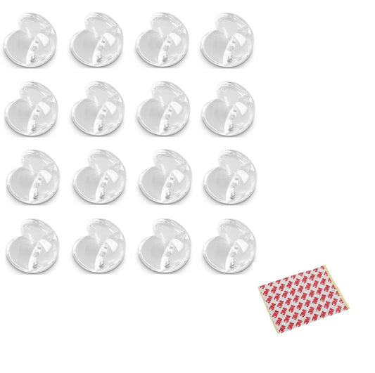 SYGA Set of 16 Transparent Round Baby Safety Corner Gaurd Baby Proofing Corner Protector