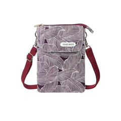 SYGA Women's Canvas Material With Five-Layer Zipper , Sling Bag