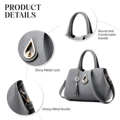 Syga Women's Elegant Handbag Stylish Crossbody Shoulder Bag with Tassel Charm