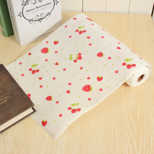 SYGA Strawberry Environmental Protection Printing Drawer Wardrobe Moisture and Dust Mildew Pad Antibacterial Dust Waterproof Non - Slip Mats (30x300) cm