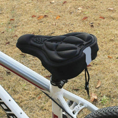SYGA 3D Soft Saddle Pad Cushion Seat Cover Saddle Protector for Mountain Bike Bicycle (Black)