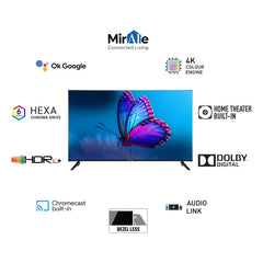 Panasonic 108 cm (43 inches) 4K Ultra HD Smart LED Google TV TH-43PX665DX (Black)
