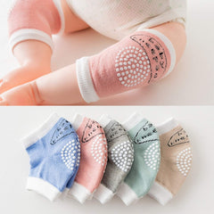 SYGA Set of 5 Pair Baby Crawling Knee Pad Non-Slip Knee Pads Point Glue Non-Slip Crawling Socks