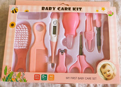 Syga Baby Tickle Baby and Grooming Kit for New Born, Infants, Baby/Newborn Grooming/Accessories 8PCS Baby Care Kit (10 Pcs Blue)