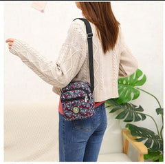 MOMISY Women Mobile Messenger Bag Ladies Casual Tote Nylon Shoulder Cross Body Long Strap Travelling, Work
