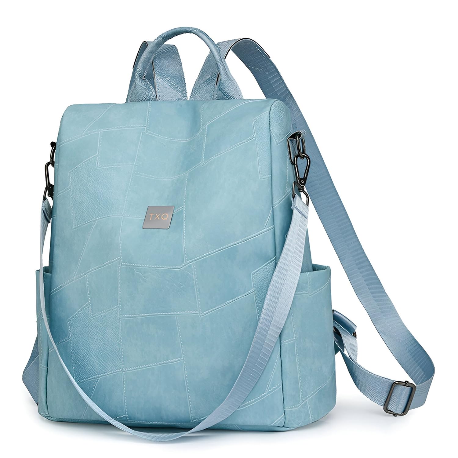 SYGA Women's Patchwork Anti-Theft Backpack | Large-Capacity Soft Surface Travel Backpack