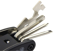 Syga Multi Function Folding Bicycle Cycling Mechanic Combination Repait Metal Tool (Medium, Black)